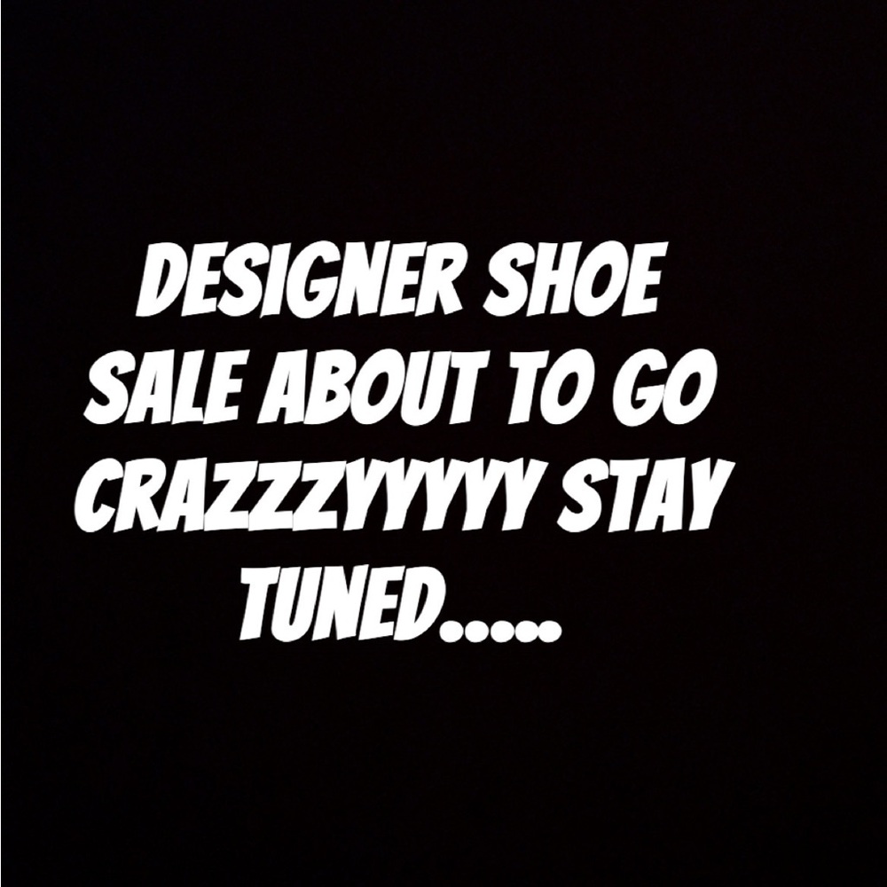 Designer Shoe Sale Announcement